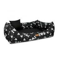 bokiem legowisko dla psa -black-love bokiem