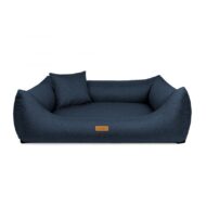 legowisko dla psa niebieskie front