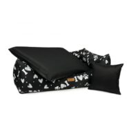 bokiem legowisko dla psa -black-love front