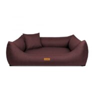 legowisko dla psa kolor śliwkowy-przod